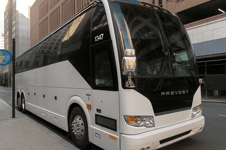 a Dearborn Coach Bus Service coach bus