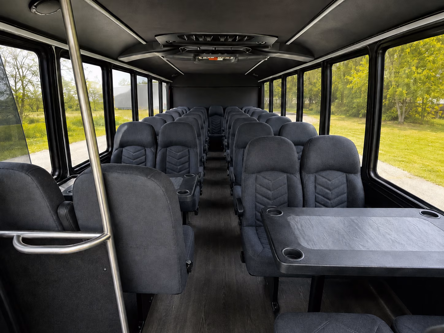 dearborn 18 passenger minibus inside
