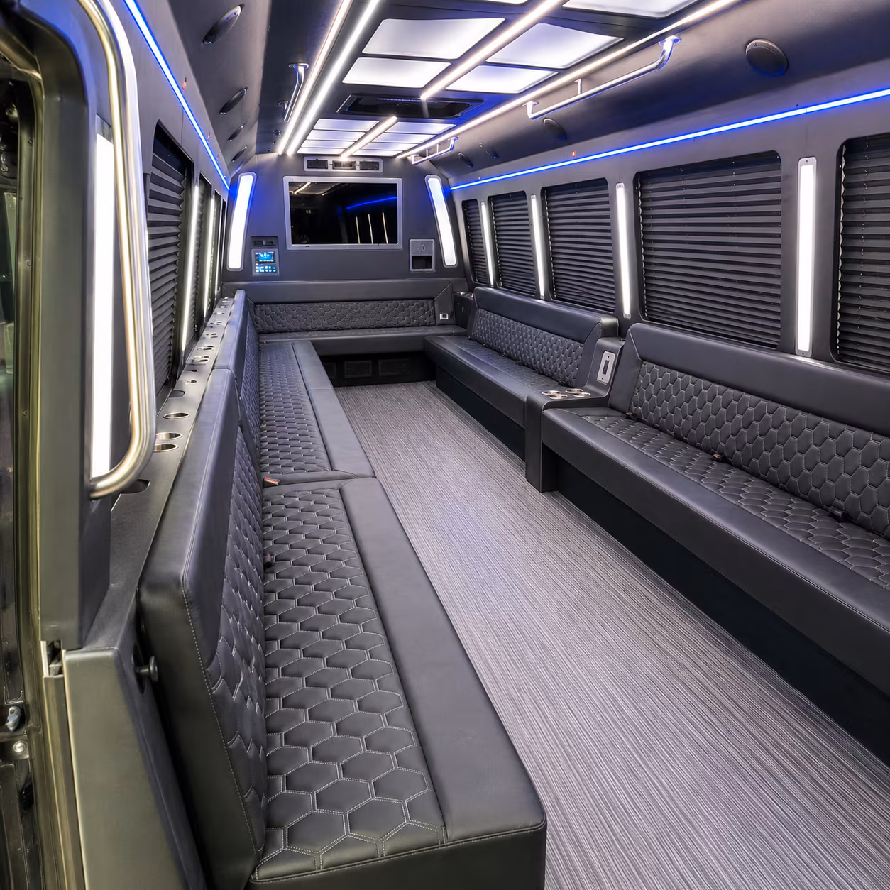 dearborn 40 passenger party bus interior