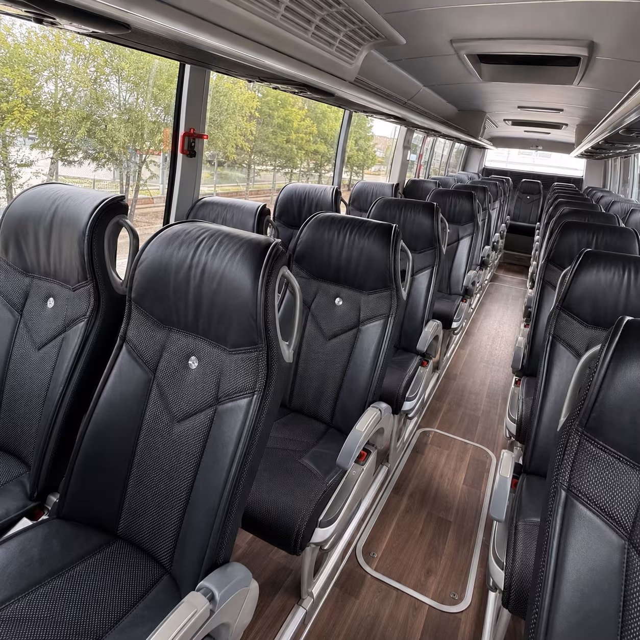 dearborn 56 passenger charter bus interior