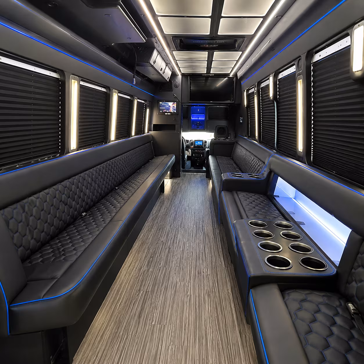 dearborn party bus interior